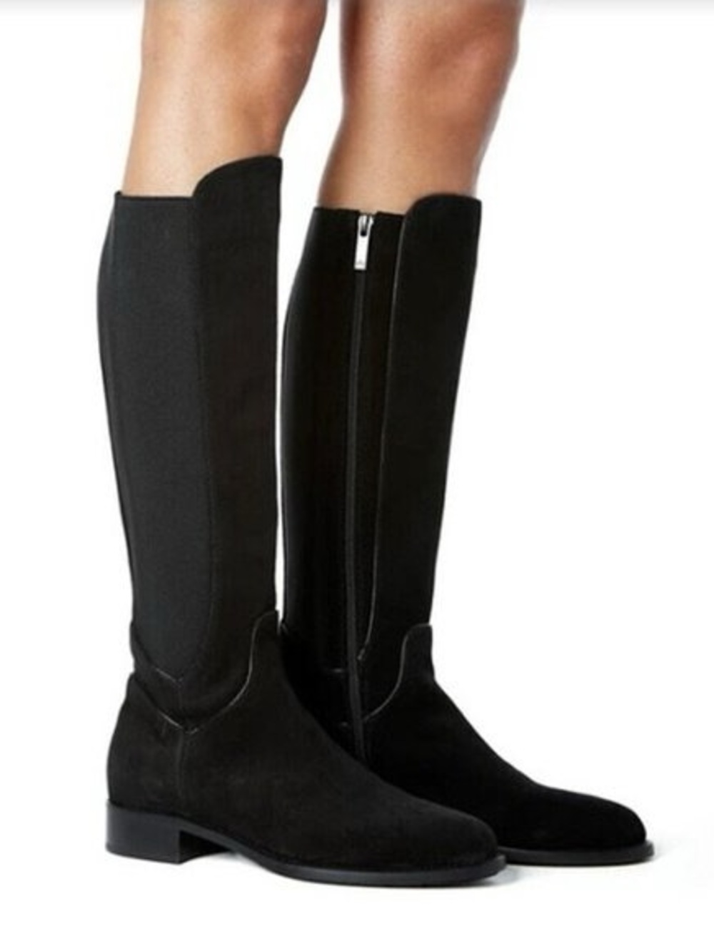 NWOT Aquatalia Nanon Suede Stretch Riding Boot